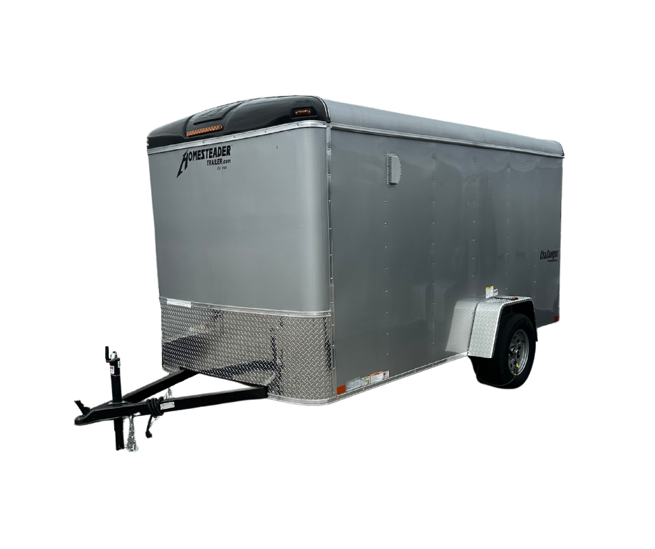 2022 6×12 Challenger – Silver – Ramp Door (612CS) – Country Farm